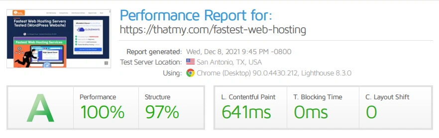 performance of cloudways free trial